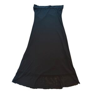 Women's Skirt Maxi Black Stretchy Lined